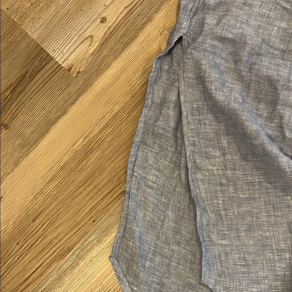 Tahari Blue 100% linen skirt - Picture 5 of 8